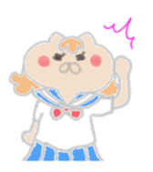 Cat of crayons sticker #4597997