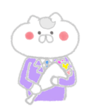 Cat of crayons sticker #4597999