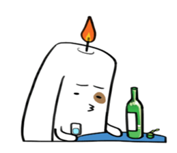 A CANDLE can BE Idle sticker #4599034