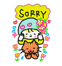 Baby and cat part3 sticker #4599946