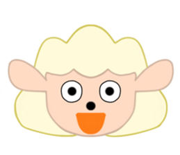 Sheep face sticker #4600200