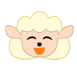 Sheep face sticker #4600202