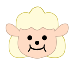 Sheep face sticker #4600214