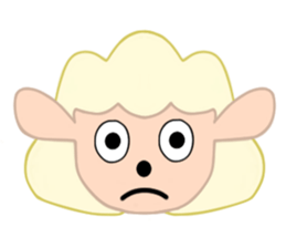 Sheep face sticker #4600215