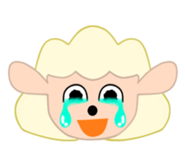 Sheep face sticker #4600217
