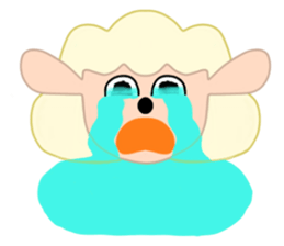 Sheep face sticker #4600218