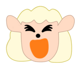 Sheep face sticker #4600219