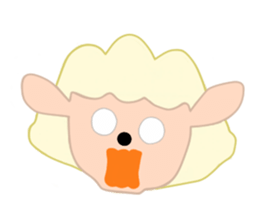 Sheep face sticker #4600225