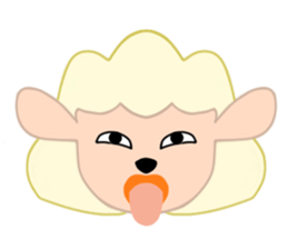 Sheep face sticker #4600236