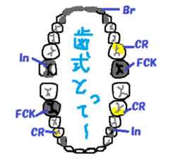 Dental stickers 2 made by a free dentist sticker #4600542