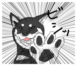 Black Shiba -Ku- sticker #4601230