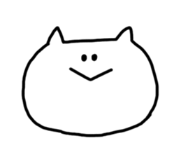 always nomal face cat sticker #4601343