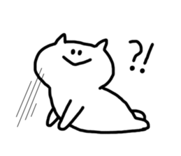 always nomal face cat sticker #4601345