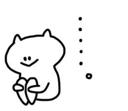 always nomal face cat sticker #4601350