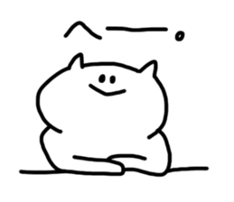 always nomal face cat sticker #4601354