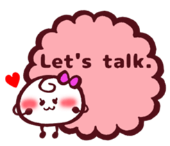 We will talk happily! 2 English sticker #4601646