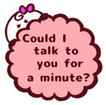 We will talk happily! 2 English sticker #4601657