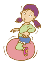 Every day happy girl sticker #4601725