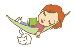 Every day happy girl sticker #4601732