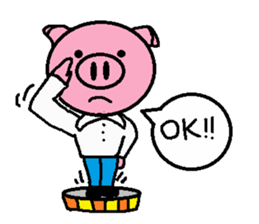 Life of Ton-kun.  English edition. sticker #4602362