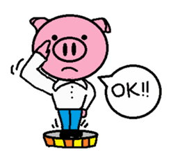 Life of Ton-kun. English edition. sticker #4602362