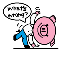 Life of Ton-kun.  English edition. sticker #4602364