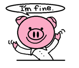 Life of Ton-kun.  English edition. sticker #4602365