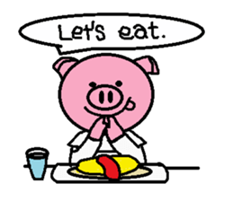 Life of Ton-kun.  English edition. sticker #4602369