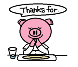 Life of Ton-kun.  English edition. sticker #4602370