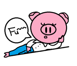 Life of Ton-kun.  English edition. sticker #4602375