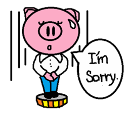 Life of Ton-kun.  English edition. sticker #4602376