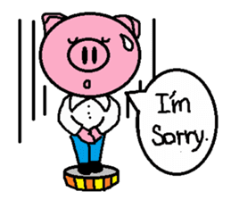 Life of Ton-kun. English edition. sticker #4602376