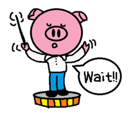 Life of Ton-kun. English edition. sticker #4602377