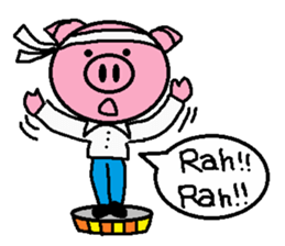 Life of Ton-kun.  English edition. sticker #4602378