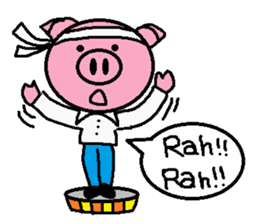 Life of Ton-kun. English edition. sticker #4602378