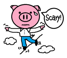 Life of Ton-kun.  English edition. sticker #4602380