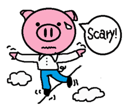 Life of Ton-kun. English edition. sticker #4602380