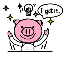 Life of Ton-kun.  English edition. sticker #4602381