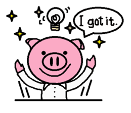 Life of Ton-kun. English edition. sticker #4602381