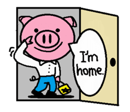 Life of Ton-kun. English edition. sticker #4602384