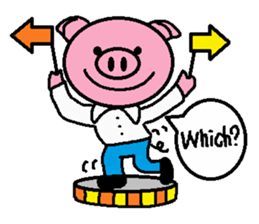 Life of Ton-kun.  English edition. sticker #4602389