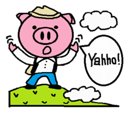 Life of Ton-kun.  English edition. sticker #4602391