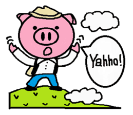 Life of Ton-kun. English edition. sticker #4602391