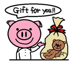 Life of Ton-kun.  English edition. sticker #4602392