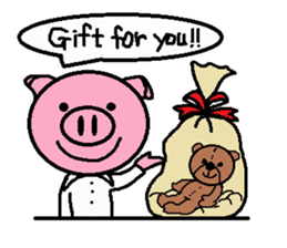 Life of Ton-kun. English edition. sticker #4602392