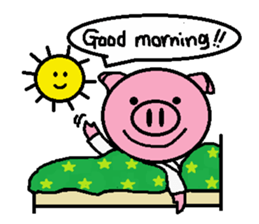 Life of Ton-kun.  English edition. sticker #4602396