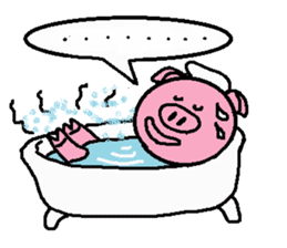 Life of Ton-kun. English edition. sticker #4602399