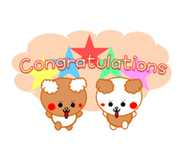 Celebration Bear~Various Congratulations sticker #4603483