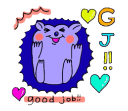 Useful animal stickers with English II sticker #4603573