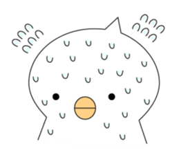 birds which is a hairstyle like a horned sticker #4604909